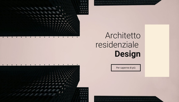 Progettazione dell'architetto residenziale Modello HTML