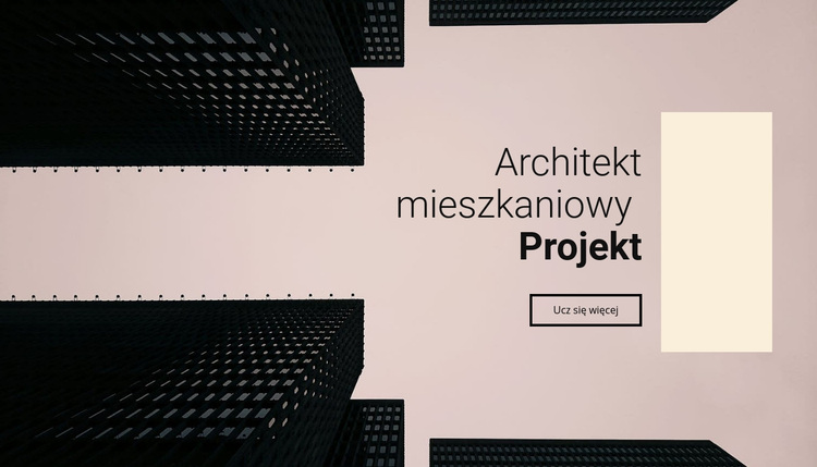 Projekt architekta mieszkaniowego Motyw WordPress