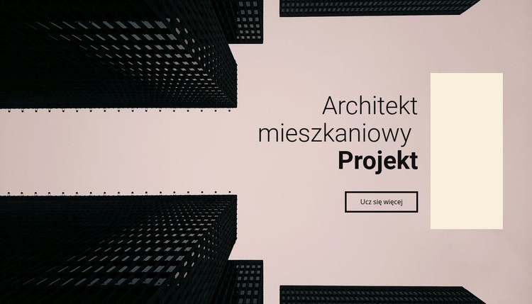 Projekt architekta mieszkaniowego Szablon HTML5