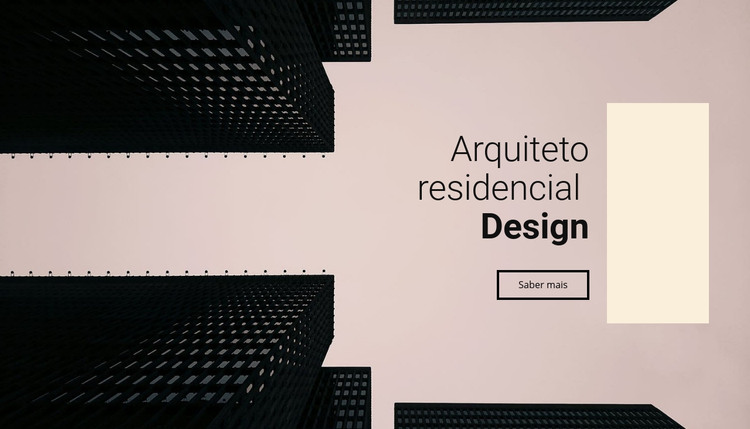 Projeto de arquiteto residencial Modelo HTML