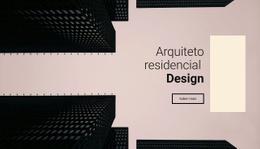 Projeto De Arquiteto Residencial - Modelo HTML5 Responsivo
