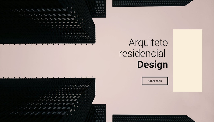 Projeto de arquiteto residencial Template Joomla