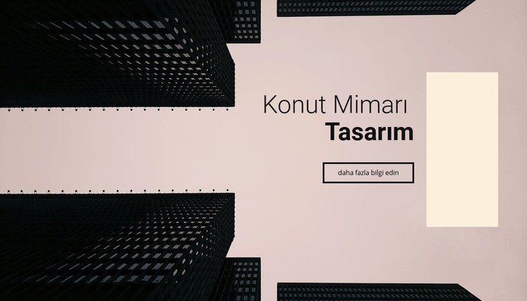 Konut mimarı tasarımı CSS Şablonu