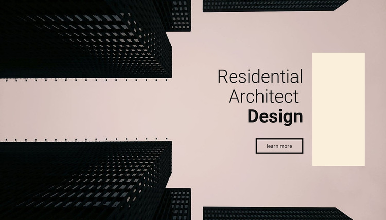 Residential architect design Web Design