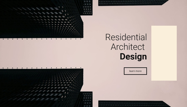 Residential architect design WordPress Website Builder
