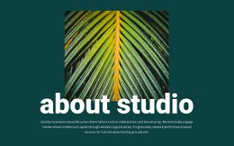 Responsive HTML5 For About Jungle Studio