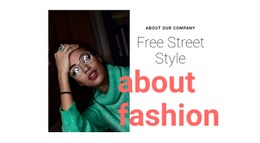 About Free Street Style Flexbox Template