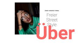 Über Freien Streetstyle - Schönes Website-Design