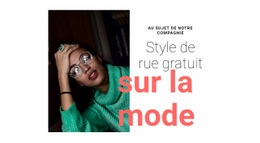 À Propos Du Style De Rue Gratuit - Belle Conception De Site Web