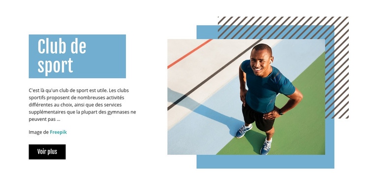 Club de sport Conception de site Web