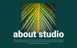 About Jungle Studio - Simple HTML5 Template