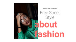 About Free Street Style Html5 Responsive Template