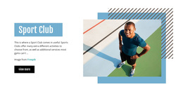 Sport Club - Beautiful HTML5 Template