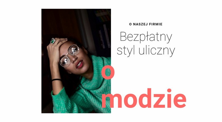 O swobodnym stylu ulicznym Szablon CSS