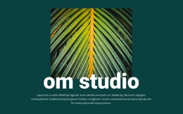 Responsiv HTML5 För Om Djungelstudio