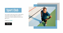 Sport Club Basic Html Template With CSS