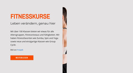 Fitnesskurse – Ultimatives WordPress-Theme