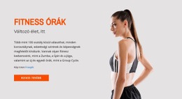 Fitness Órák - Alap HTML-Sablon