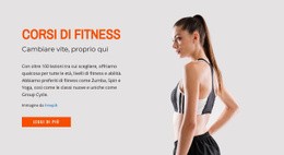 Corsi Di Fitness - Progettazione Semplice Del Sito Web