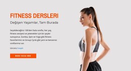 Fitness Dersleri Açılış Sayfası Şablonu