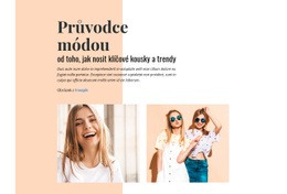 Průvodce Módou – Kód Šablony HTML