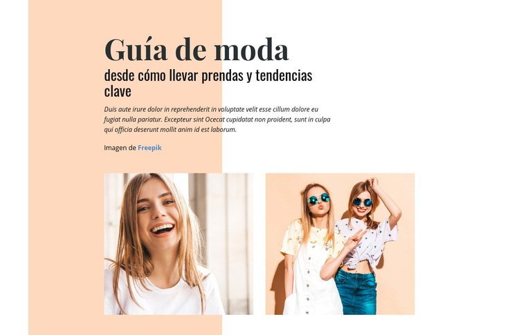 Guía de moda Tema de WordPress