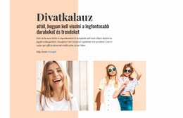 Divatkalauz - HTML Sablon Kód