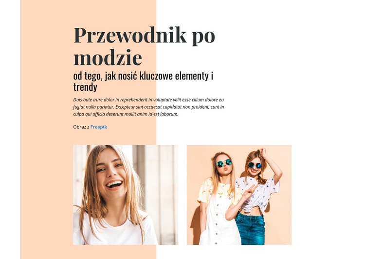 Przewodnik po modzie Projekt strony internetowej