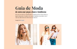 Design Mais Criativo Para Guia De Moda