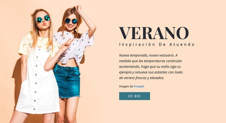 Inspiración De Traje De Verano Página de destino