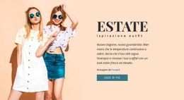 Generatore Di Mockup Di Siti Web Per Ispirazione Per Outfit Estivi