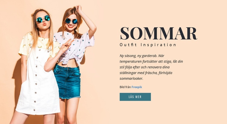 Sommaroutfit Inspiratiob CSS -mall