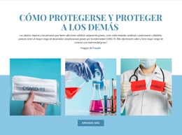 Página De Inicio Del Sitio Web Para Cómo Protegerse