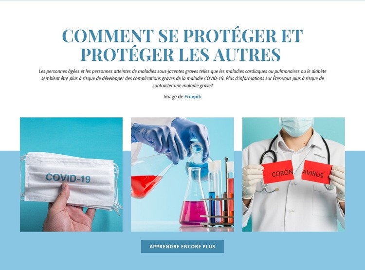 Comment se protéger Maquette de site Web