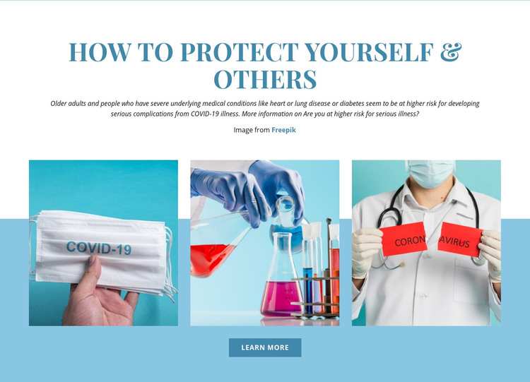 How to Protect Yourself Homepage Design