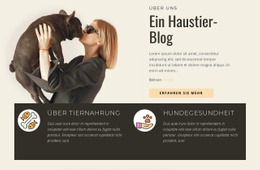 Ein Haustier-Blog HTML-Vorlage