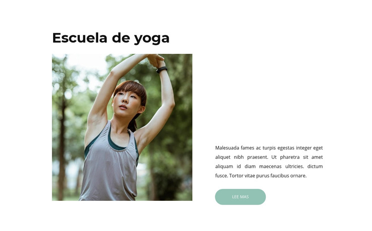 Yoga para la salud Plantilla HTML