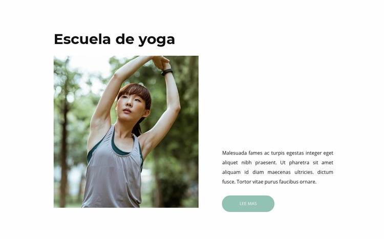 Yoga para la salud Plantilla HTML5