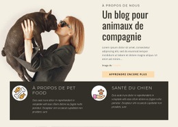 Un Blog Pour Animaux De Compagnie - Meilleur Modèle HTML5