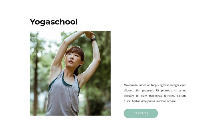 Yoga voor de gezondheid CSS-sjabloon