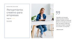 Pensamiento Creativo: Plantilla Profesional Personalizable De Una Página