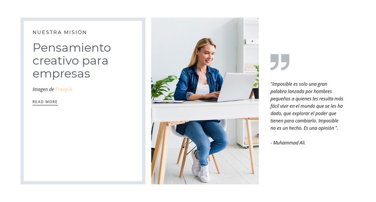 Pensamiento creativo Tema de WordPress