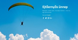 Ejtőernyős Ünnep – WordPress Téma