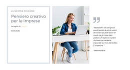 Pensiero Creativo - Mockup Di Sito Web Personalizzato