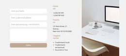 Contatti Del Centro Affari - Modello Di Sito Web HTML