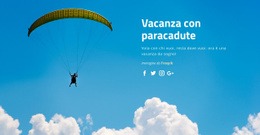 Vacanza Con Paracadute - Pagina Di Destinazione Gratuita, Modello HTML5