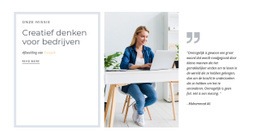 Creatief Denken - Aangepast Websitemodel