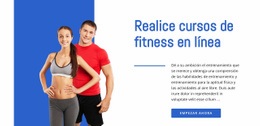 Cursos De Fitness Online - Diseño De Sitio Web De Descarga Gratuita