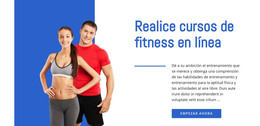 Cursos De Fitness Online: Plantilla HTML5 Adaptable