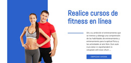 Cursos De Fitness Online - Mejor Plantilla De Sitio Web